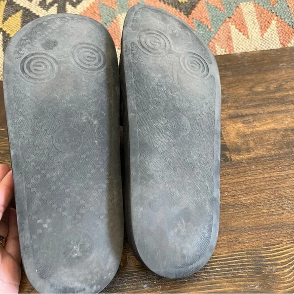 GUCCI GG Supreme Tiger Slide Sandals Gucci Size 10 US10.5 - Picture 13 of 15